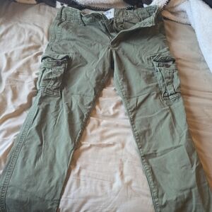 Men's Hollister Green Cargo Pants